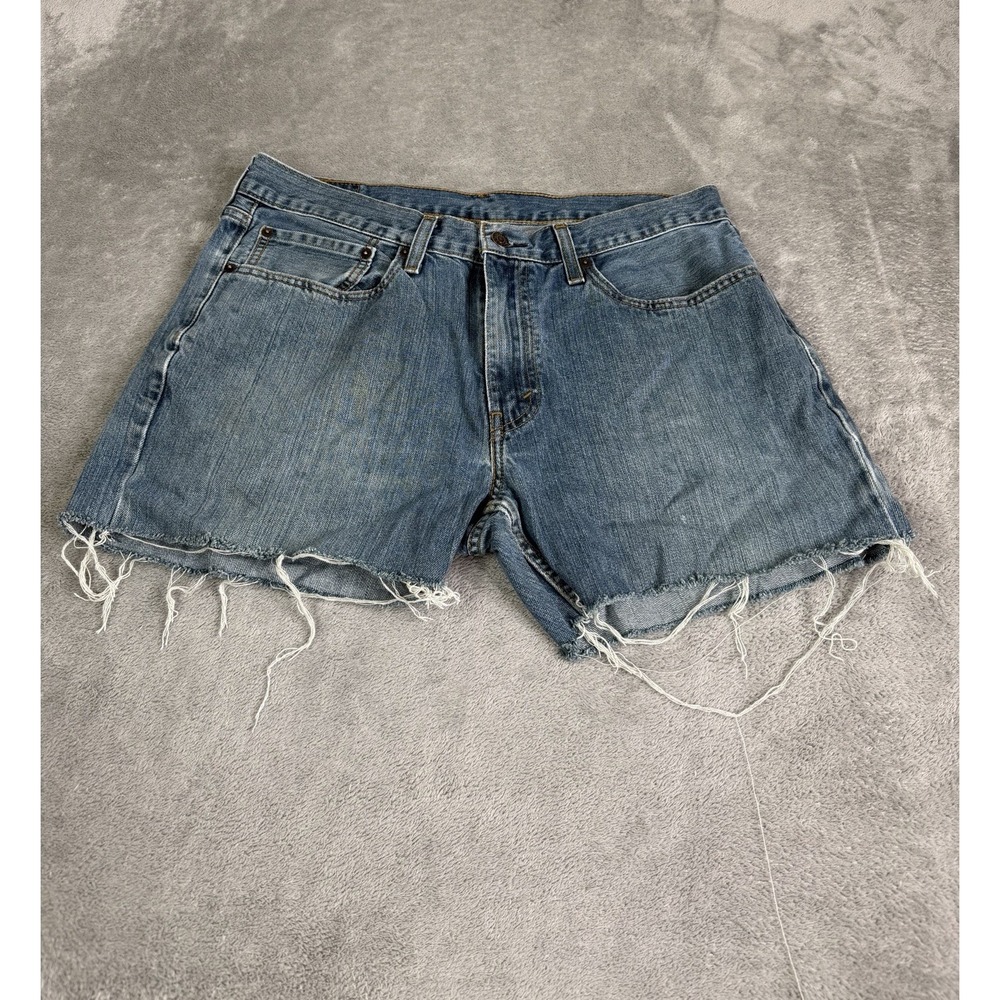 Levi's 559 Relaxed Fit Jean Shorts Women's Size 34 Blue